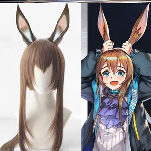 方舟干员兔耳朵发箍阿米娅暴行兔年手作cosplay道具毛绒头饰发饰