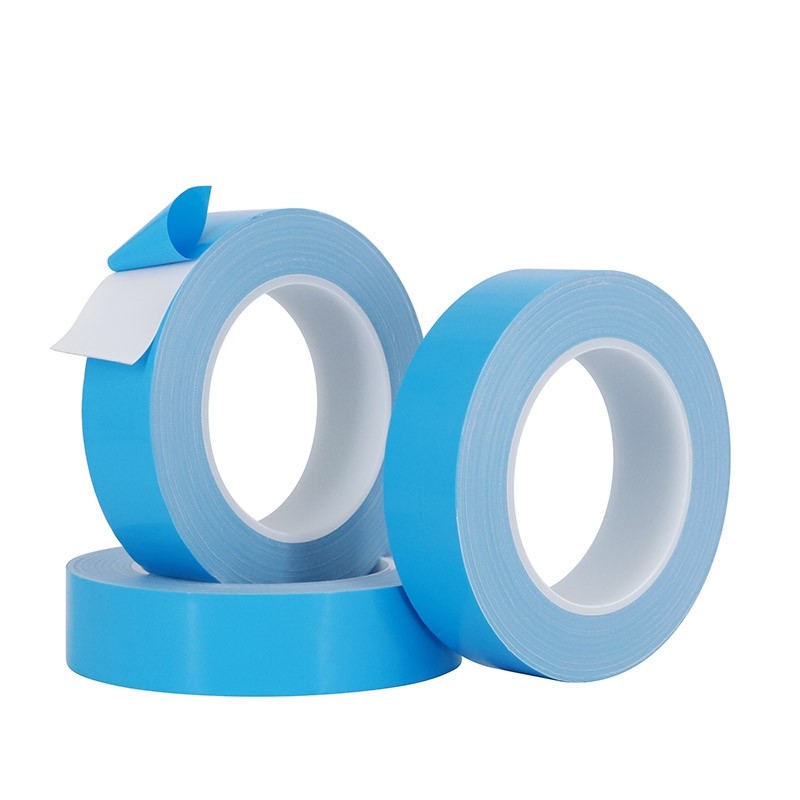 导热双面胶LED灯条模具铝基板散热蓝色耐高温胶带0.15mm0.2mm