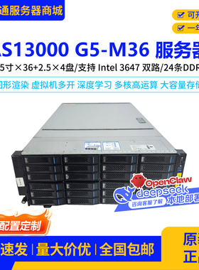 AS13000 G5-M36服务器双路至强处理器ai人工智能36盘大存储主机