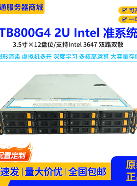 TB800G4 2U机架式服务器准系统英特尔3647针处理器存储工作站主机