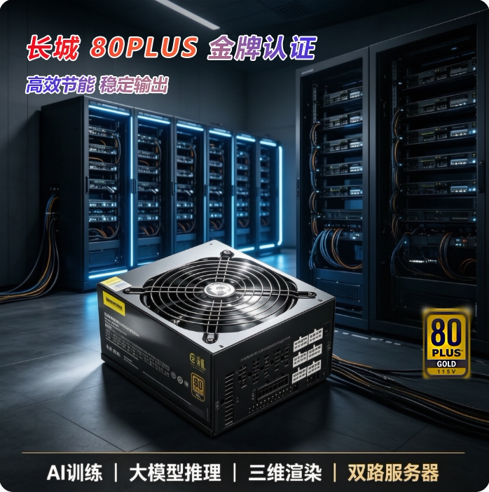 长城巨龙GW-EPS1250W/1650W全模组台式电脑电源拆机二手支持电竞