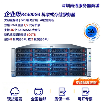 H3C R4300G3 4U机架式双路至强铂金LGA3647针准系统大模型本地化