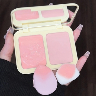 元气法则双拼腮红膏女腮红高光修容三合一哑光膨胀色提亮显色爆款