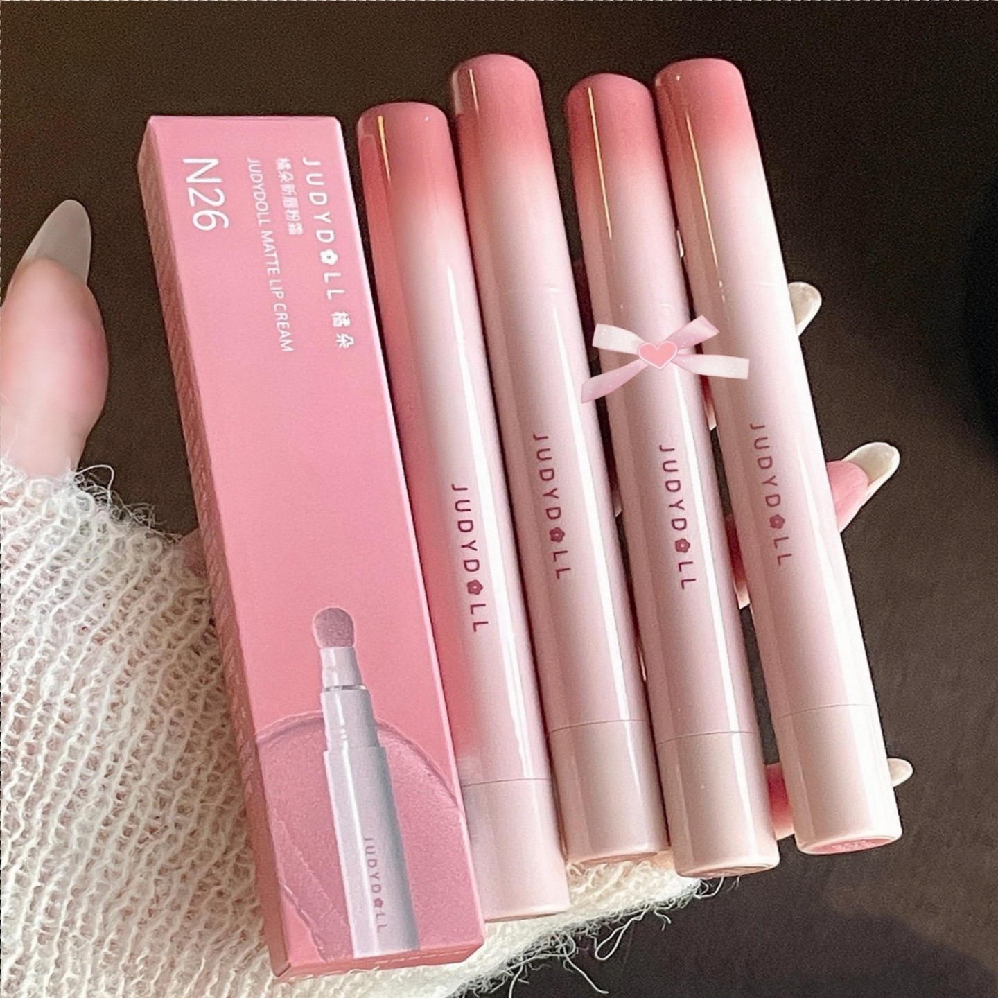 Judydoll橘朵唇粉霜口红唇泥哑光唇釉唇膏唇霜新N29粉棕红棕N30
