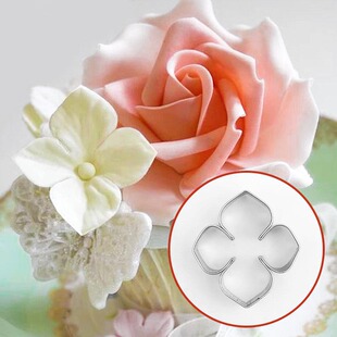 玫瑰花托绿叶翻糖工具长寿花叶子四叶花瓣花蕊模具花心翻糖皮印模