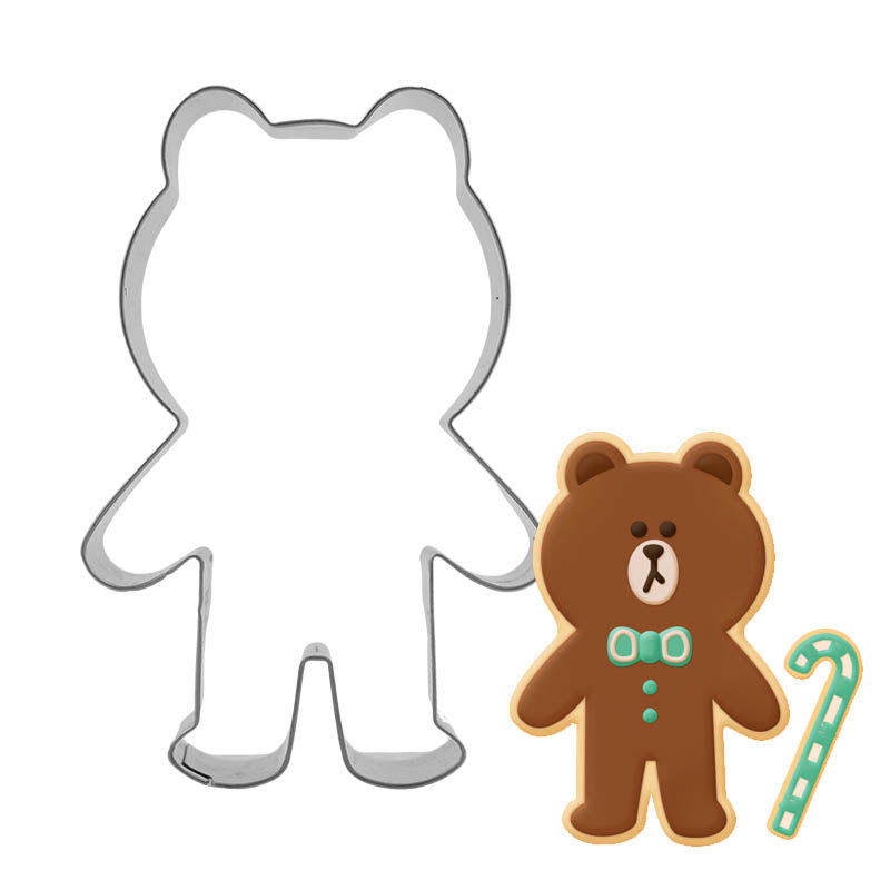 韩国甜品布朗熊饼干模具宝宝辅食手工制作包子馒头亲子家用套装