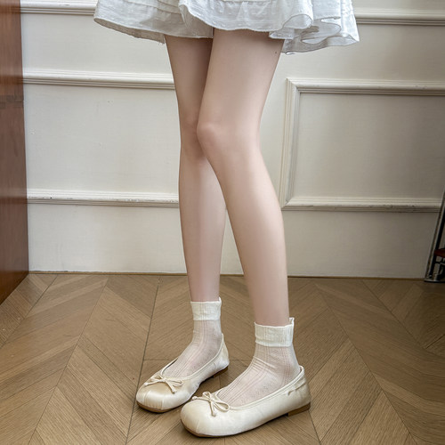 少女属性大爆发!韩纱花边短袜