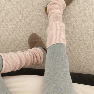 秋冬季 韩系显瘦堆堆小腿套辣妹针织女款 袜套搭配鲨鱼裤 LULU同款