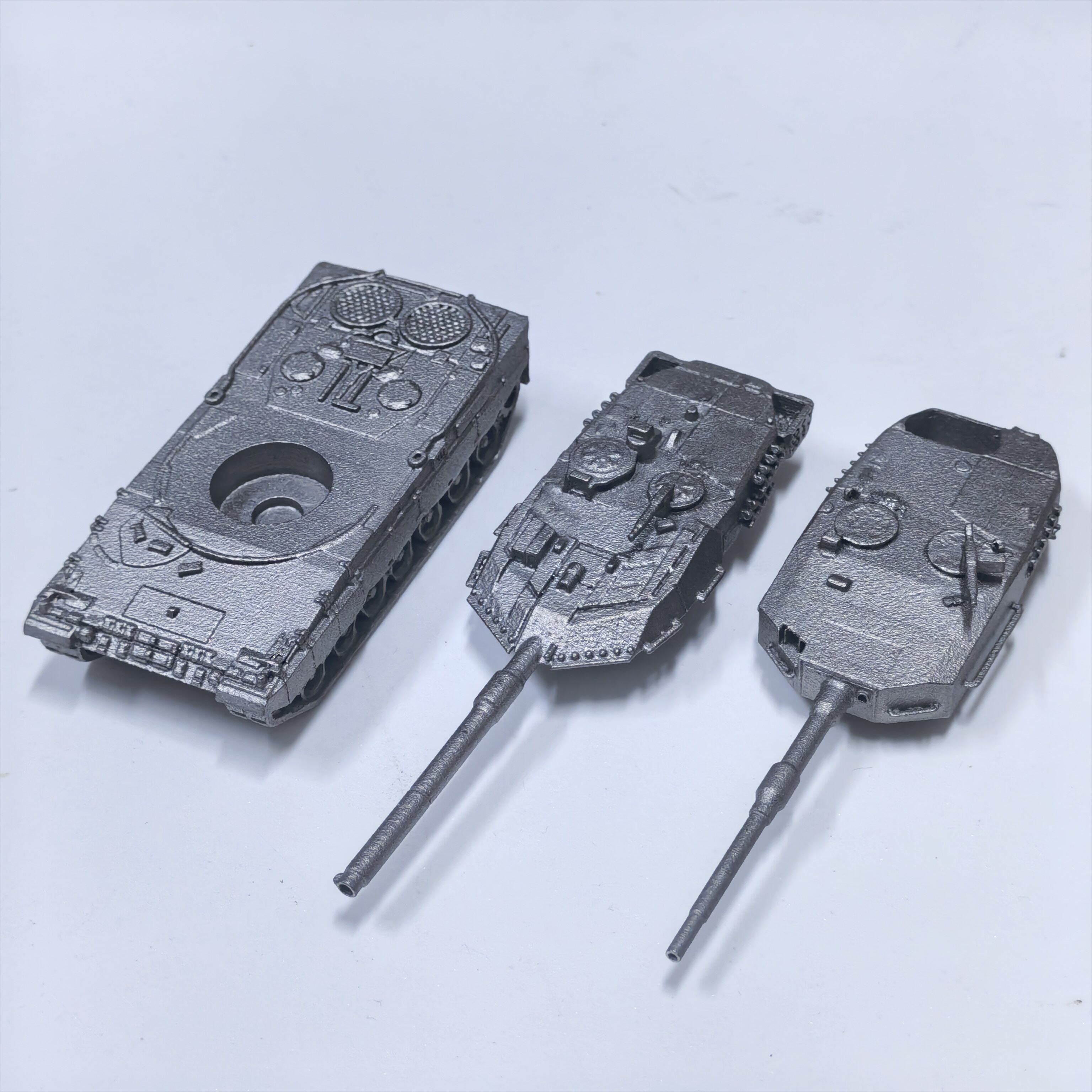 全金属德军豹2A4豹2A6双炮塔2合1定制军事主战坦克模型摆件1:100