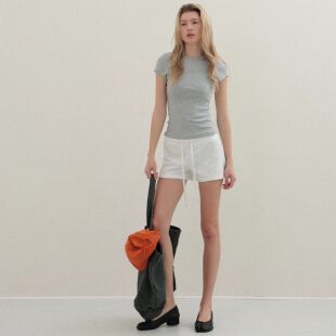 FOT2026春夏 多色 顺应曲线无束缚感修身棉氨弹力T恤黑白灰蓝深灰