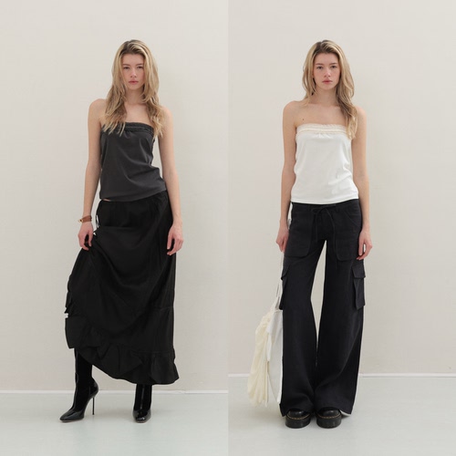 蕾丝花边舒适好穿抹胸上衣