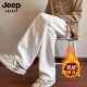 宽松直筒阔腿加绒加厚长裤 JEEP 男 秋冬季 新款 SPIRIT休闲裤 子男款