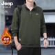 秋冬季 JEEP SPIRIT立领半拉链卫衣男士 加绒加厚2025休闲套头上衣