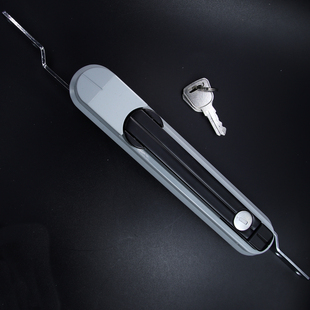 MS848锌合金拉杆锁 配电柜连杆锁 高低压开关柜门锁带钥匙通开锁