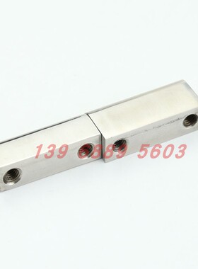 CL204-3B304不锈钢高低二连铰链82长孔距29不锈钢焊接铰链204-2A