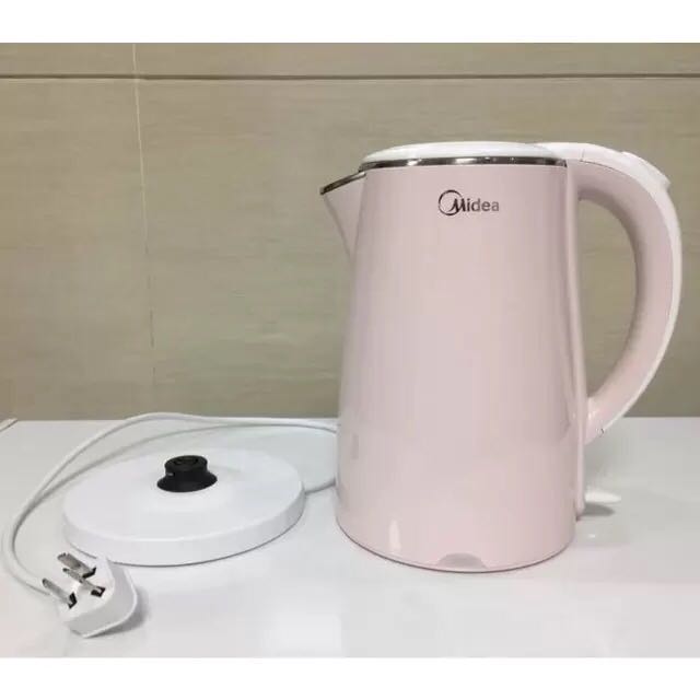 Midea/ÃÀµÄ MK-HJ1705/WHJ1705bµçÈÈË®ºøË«²ã·ÀÌÌ304²»Ðâ¸ÖÉÕË®ºø