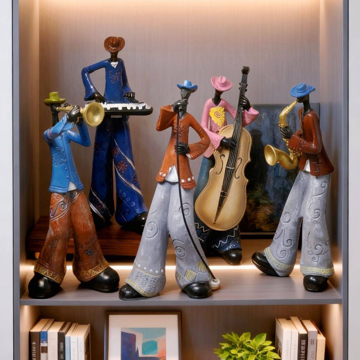 创意美式乐队摆件乐器模型客厅玄关书房电视柜北欧艺术装饰工艺品
