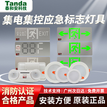 Tanda泰和安疏散壁挂6486吊装6476标志灯集电集控消防应急指示灯