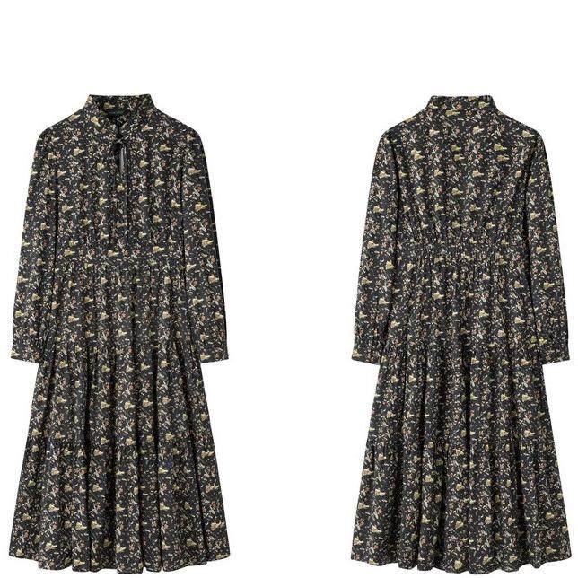 菀草壹正品国内代购2024秋季新款连衣裙法式复古中长裙Q01920431,女装/女士精品,连衣裙,淘宝优惠券,粉丝福利购,淘宝优惠卷