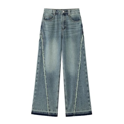 PHORM正品国内代购潮流休闲阔腿裤宽松牛仔长裤直筒裤N08838436