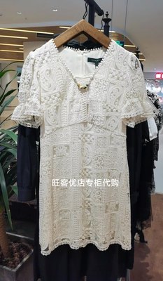 菀草壹正品国内代购钩花镂空千金裙连衣裙高腰短裙Q47311321￥999