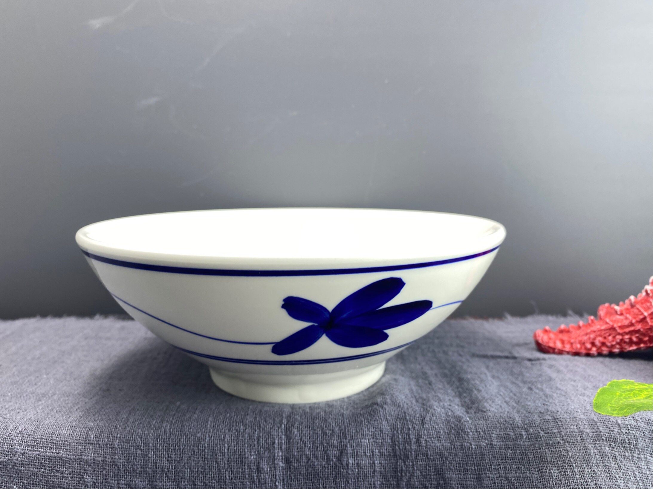 日式拉面碗面馆专用吃面碗家用面条汤面大碗陶瓷斗笠碗餐具汤碗