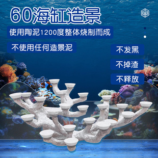 60海水缸造景石海缸用品水族养鱼摆件树景珊瑚石景观岩石装饰定制