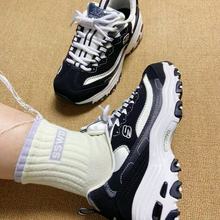 狐狸体育 Skechers斯凯奇D'Lites 1.0黑白熊猫老爹鞋66666179-BKW