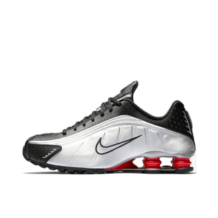 狐狸体育 耐克Nike Shox R4 黑银色舒适缓震低帮跑步鞋BV1111-008