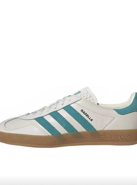 狐狸体育 阿迪达斯Adidas Gazelle 白蓝色百搭舒适低帮板鞋JI2583
