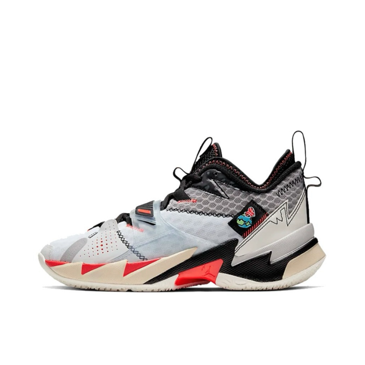 耐克Nike白黑红实战篮球鞋