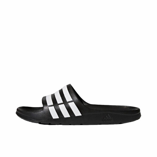 Adidas阿迪达斯黑白舒适运动拖鞋