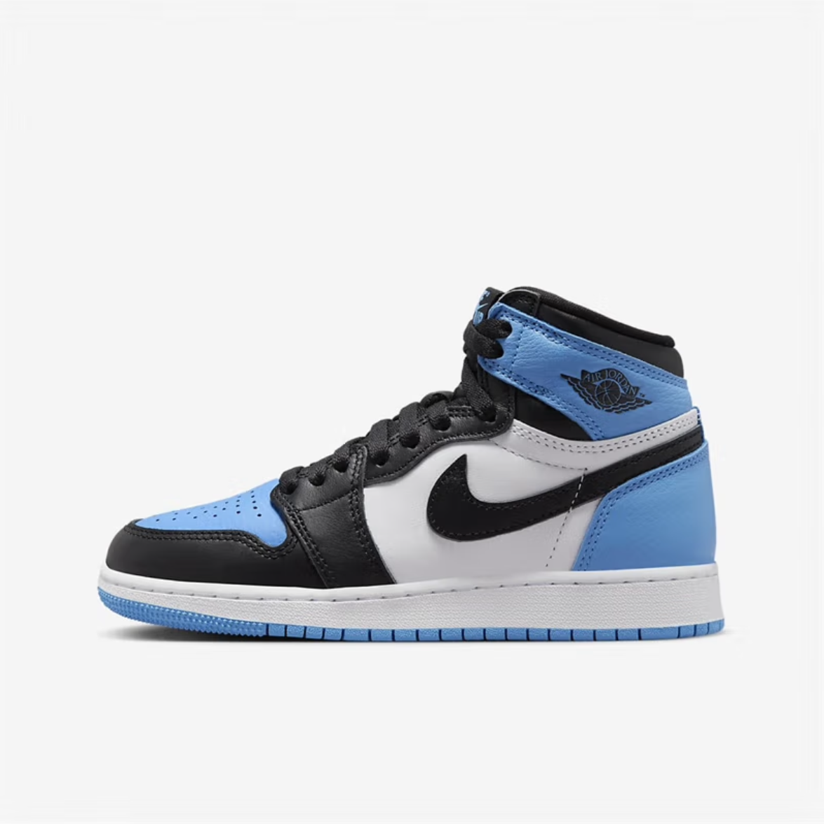 狐狸体育 耐克Nike Air Jordan 1黑白蓝高帮复古篮球鞋FD1437-400