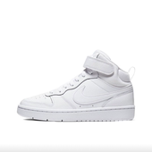 耐克Nike CD7782 Court Mid 狐狸体育 纯白百搭板鞋 Borough 100