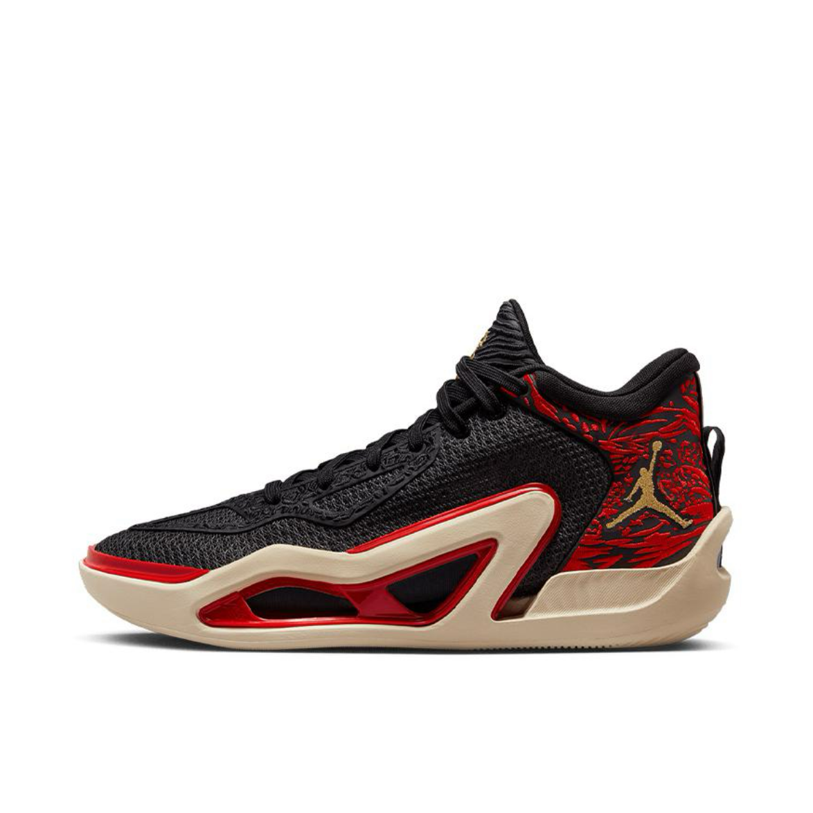 耐克Nike黑金红低帮篮球鞋