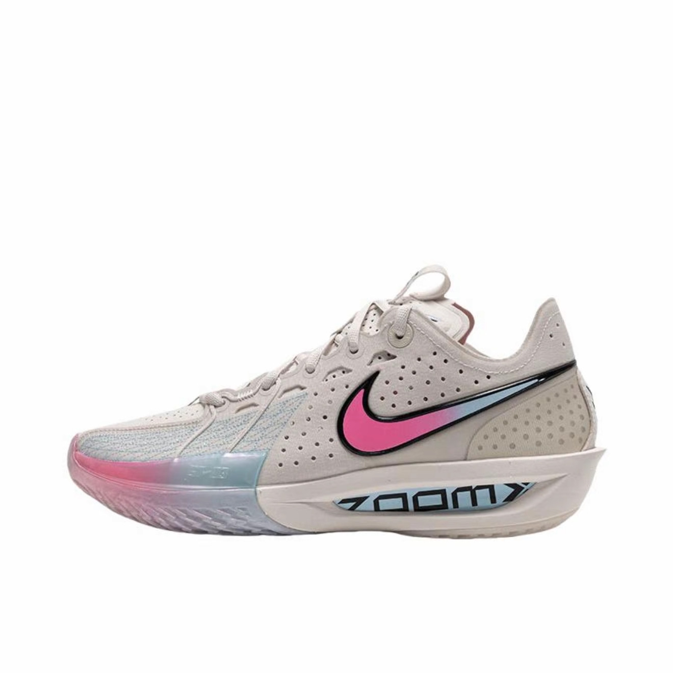 狐狸体育 耐克Nike G.T. Cut 3 蓝粉色百搭舒适篮球鞋 DV2918-007