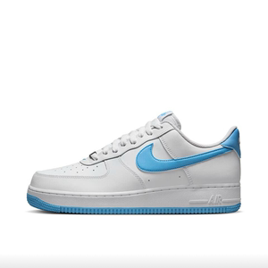 狐狸体育 耐克Nike Air Force 1 白蓝色 防滑低帮板鞋 FQ4296-100