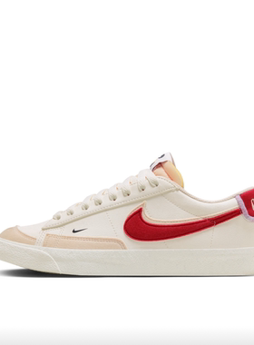 狐狸体育 耐克Nike Blazer Low 77 红白色耐磨低帮板鞋DX6064-161
