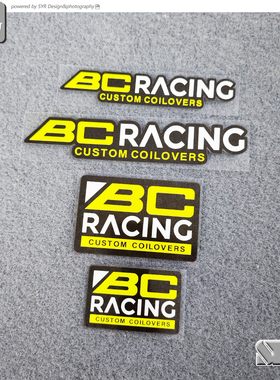 汽车反光改装贴纸适用于BC RACIN避震装饰贴纸车贴车身装饰拉花