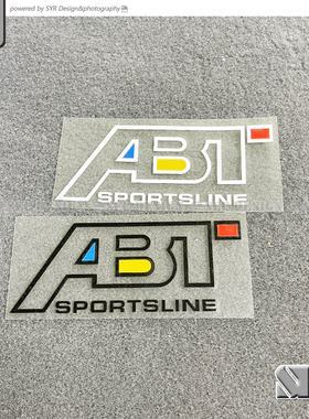 德系大众奥迪汽车ABT改装品牌反光贴纸车身个性防水车门车尾装饰