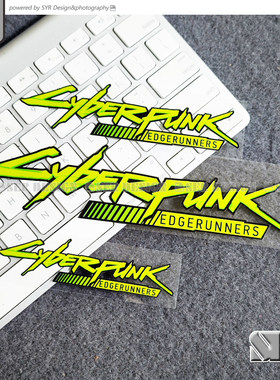 赛博朋克边缘行者CYBERPUNK防水装饰贴纸汽车笔记本机箱反光贴画