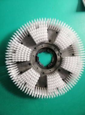 单擦机地刷17寸175扣威霸154扣地毯泡槽刷软毛白色洗地刷盘