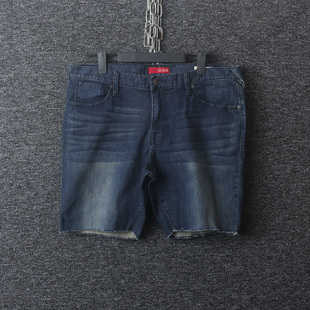 40码! 外贸尾货 GUESS 盖斯洗水 直筒 宽松 牛仔裤 短裤 男