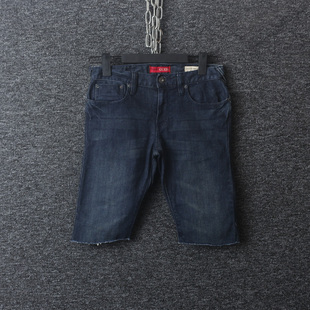 29码! 外贸尾货 GUESS 盖斯 洗水 直筒 宽松 牛仔裤 短裤 男