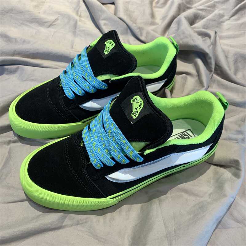 休闲板鞋校园街头厚底撞色