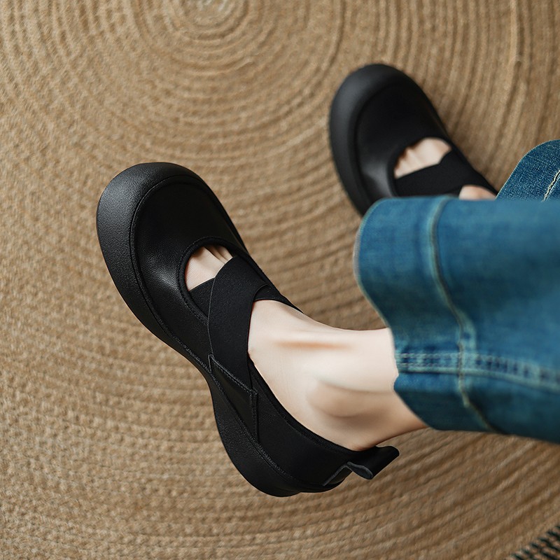 厚底玛丽珍鞋女2025新款