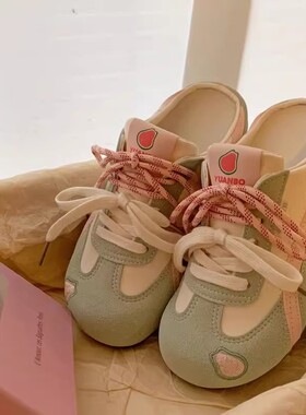 超火2026新款可爱风包头拖鞋女春夏绑带一脚蹬百搭防滑舒适半拖鞋