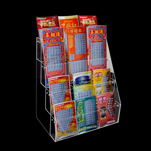 手工亚克力材质桌面彩票店铺透明