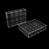 亚克力格盘mini树脂瓶子收纳 风火轮车 乐高玩偶立牌谷子动漫周边