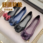 雨季 包头果冻雨鞋 蝴蝶结内增防水鞋 2025新款 外出旅行软底舒适胶鞋